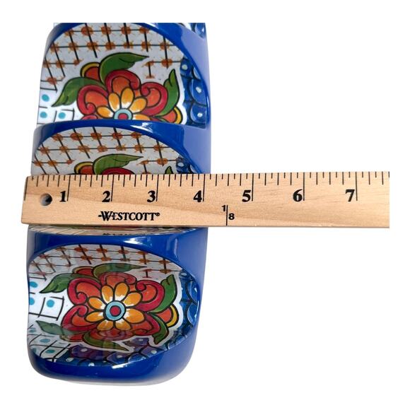 NEW Il Mulino Melamine TACO FIESTA SET 15" Divided Bowl & 2 Holders 4 Tacos Each - Picture 9 of 11